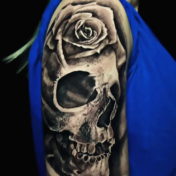 Abstract tattoo by Alex Drozd in Bad Kreuznach