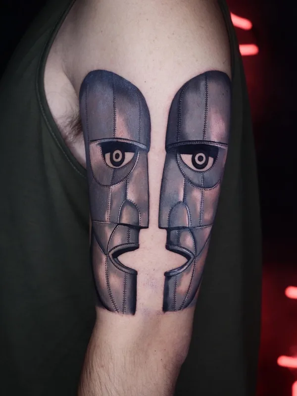 black and grey black and grey tattoo on bicep #79464 | Tattoo Artist Bruno Reis