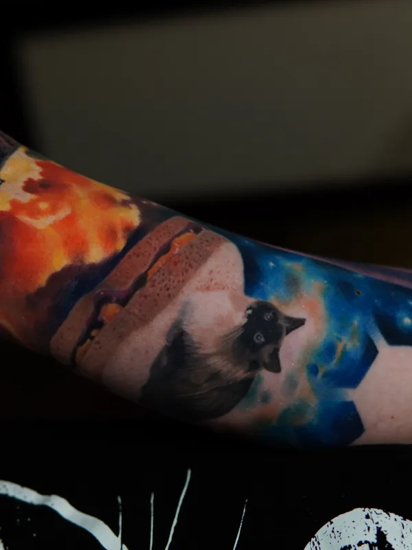 color realism Tatuaggio su full sleeve #79828 | Tatuatore Pusstattoo 