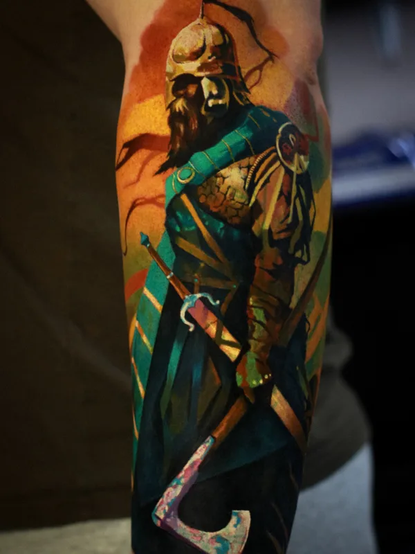 color illustrative Tatuaggio su forearm #79830 | Tatuatore Pusstattoo 