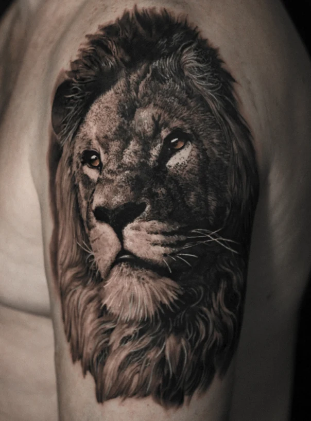Реализм Lion tattoo на Дельта