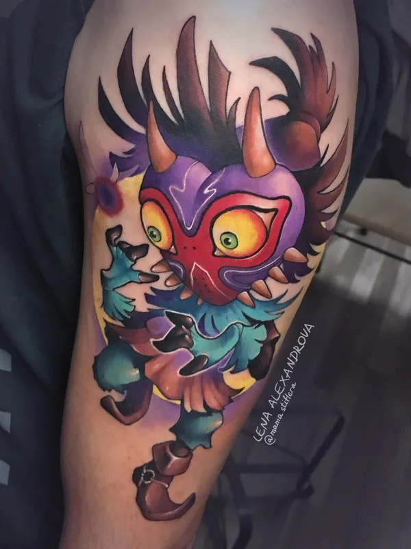 color illustrative tatuaje en upper arm #80037 | Tatuador Лена Александрова