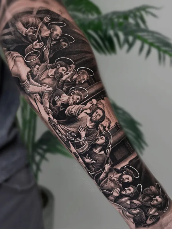 black and grey realism 纹身 在 forearm #80891 | 纹身师 Jac Alonso
