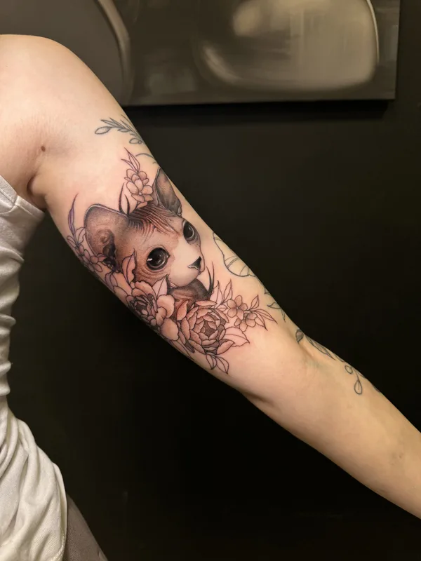 female black and grey black and grey tattoo auf forearm #81202 | Tätowierer Роман Neo_nuar