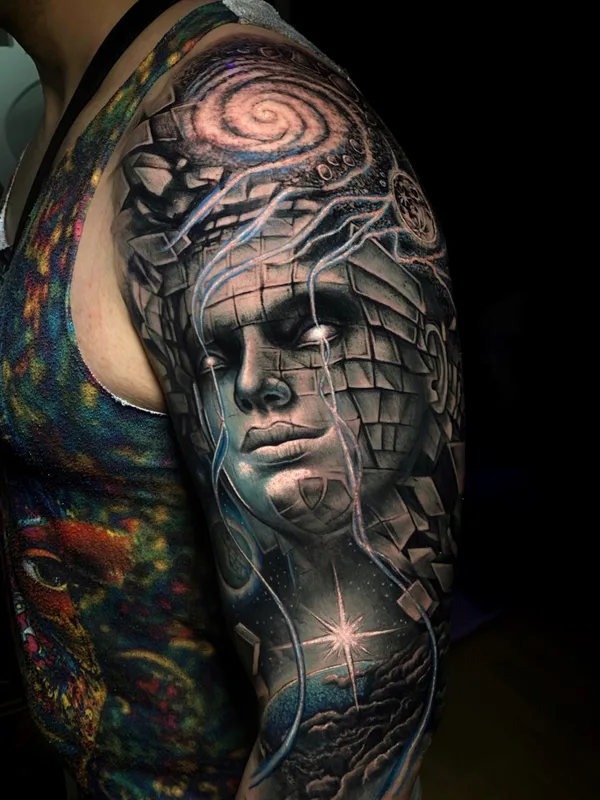 black and grey realism 타투 부위 shoulder #81254 | 타투이스트 Edi Contreras