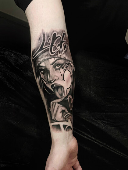 Тату эскиз # Тату мастер Владимир Соловьев