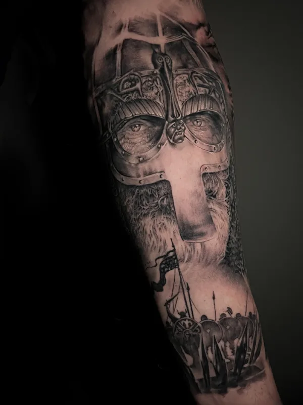 black and grey realism 타투 부위 full sleeve #81581 | 타투이스트 Станислав Ананьин