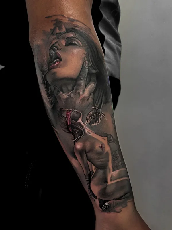 male color realism татуировка на forearm #81825 | Тату мастер Roman Zakharchenko