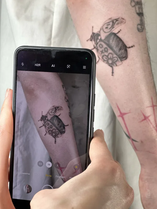 black blackwork 纹身 在 forearm #81874 | 纹身师 ZONA CUMFORTA