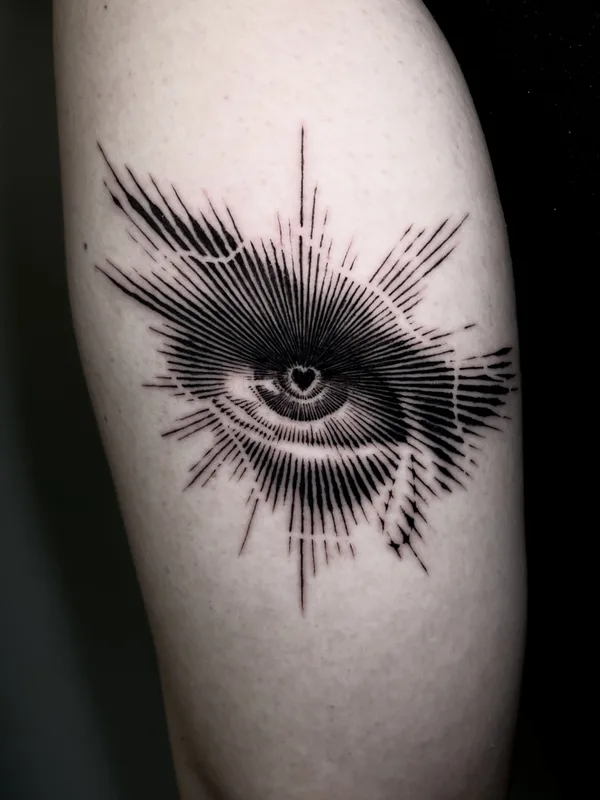black blackwork Tatuaggio su upper arm #81998 | Tatuatore Yoshi