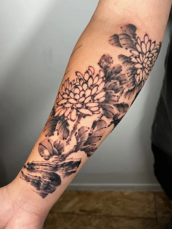 black japanese tattoo on forearm #82024 | Tattoo Artist Jay Han