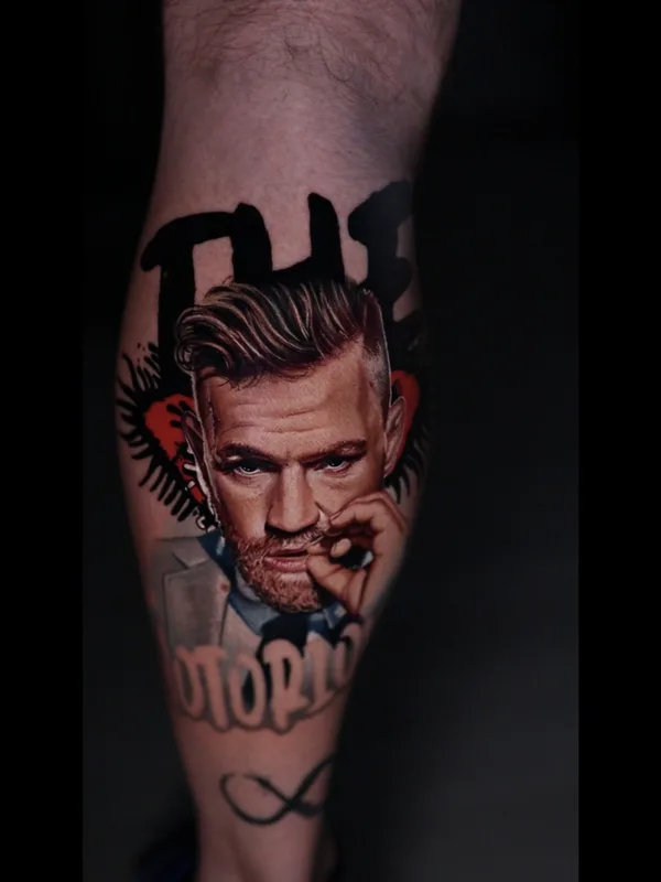 color realism татуировка на calf #82168 | Тату мастер Levente Vacsi