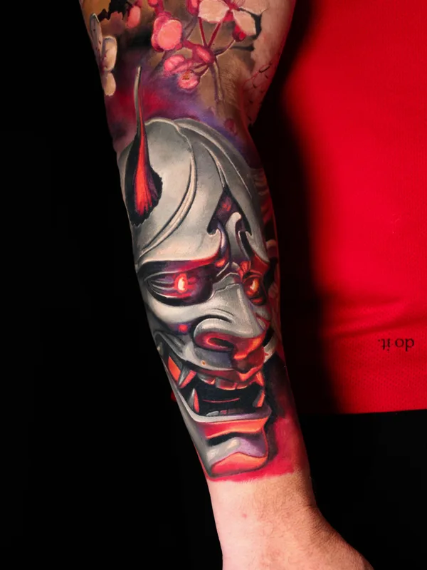 male color japanese татуировка на full sleeve #82169 | Тату мастер Levente Vacsi
