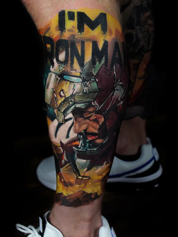 color realism татуировка на calf #82174 | Тату мастер Levente Vacsi