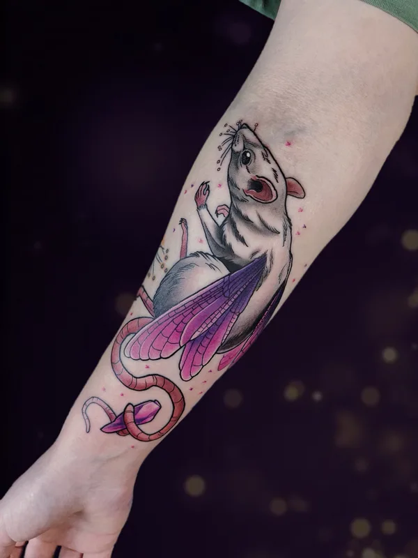 female color authorsstyle tatuaje en forearm #82389 | Tatuador Ксеня Бугимен