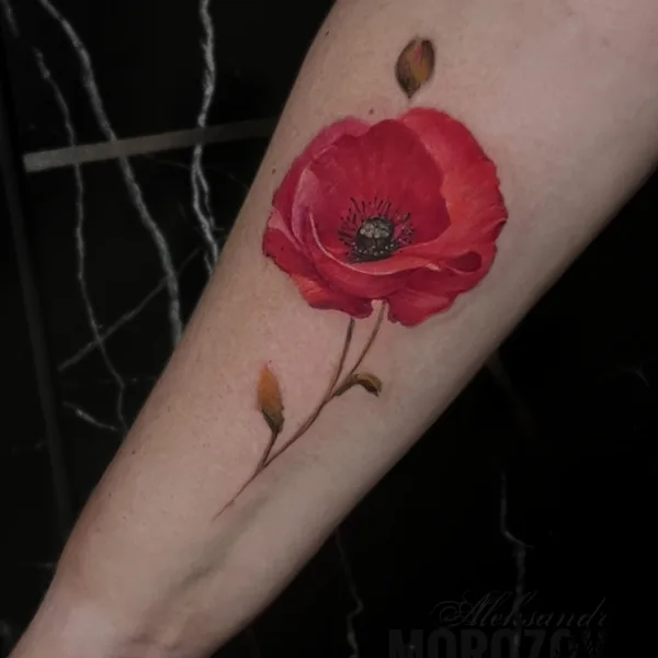 Watercolor tattoo by Alex Morozov in Berlin