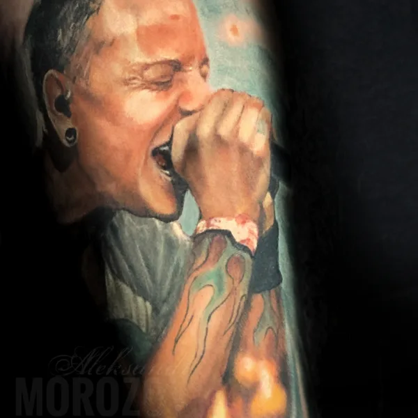 Watercolor tattoo by Alex Morozov in Berlin