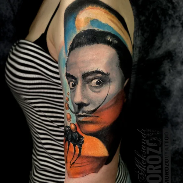 Watercolor tattoo by Alex Morozov in Berlin
