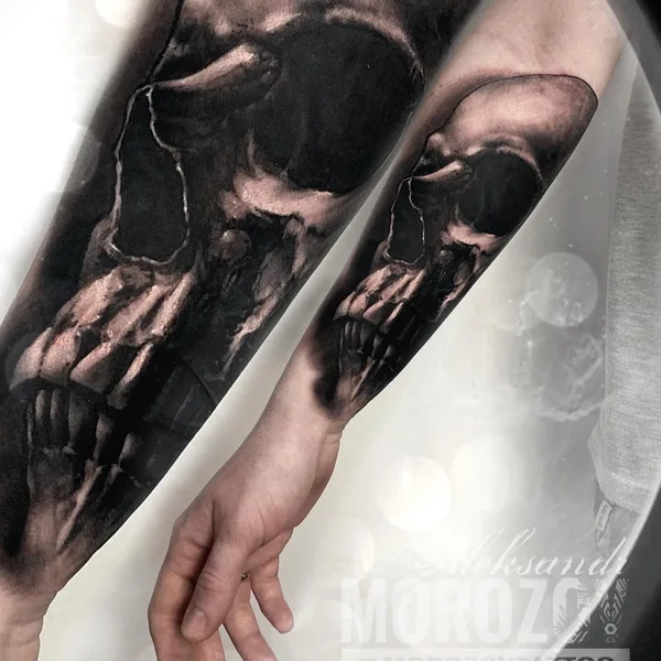 Watercolor tattoo by Alex Morozov in Berlin