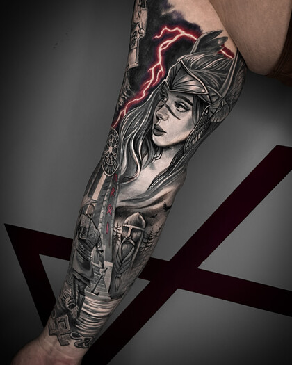 Тату эскиз #82778 Тату мастер Михаил Громовчук / Leeahim_tattoo