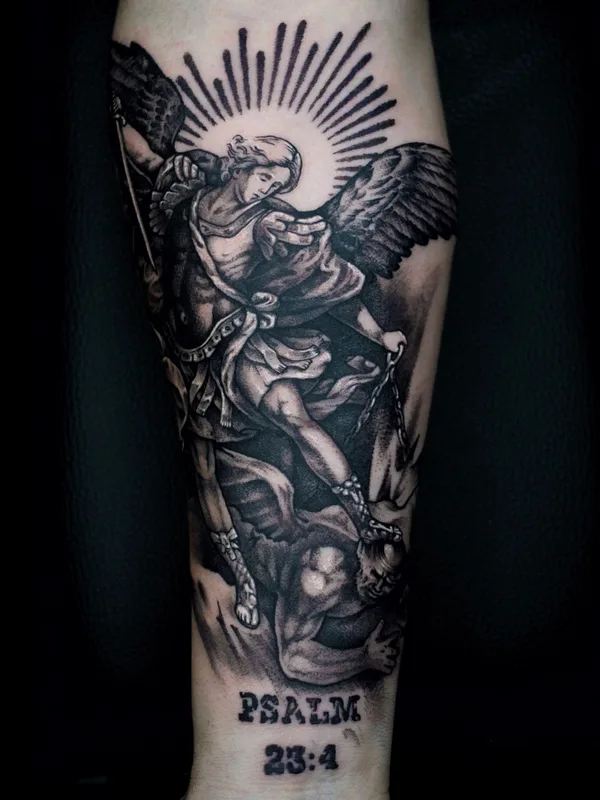 male blackandgrey realism татуировка на forearm #83023 | Тату мастер Pavel Zubkov