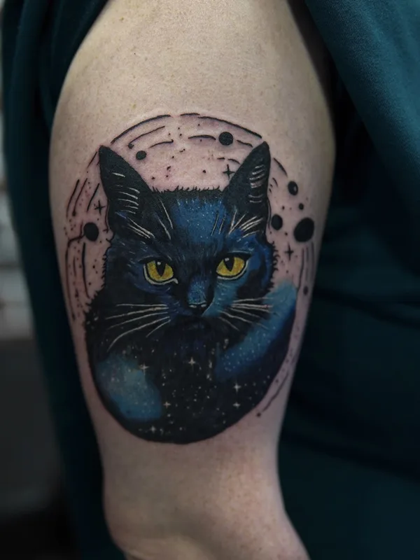 color illustrative 타투 부위 upper arm #83029 | 타투이스트 Лесничин Станислав