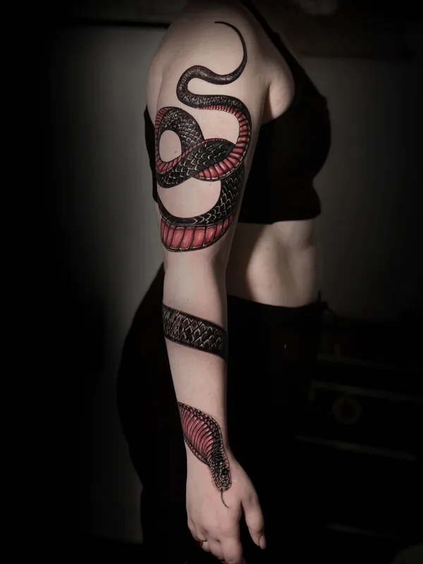 female color illustrative Tatuaggio su full sleeve #83114 | Tatuatore Mertim GOKALP