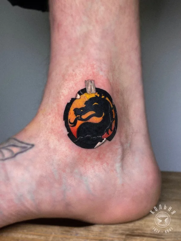 color illustrative татуировка на ankle #83208 | Тату мастер Полина Быченя 