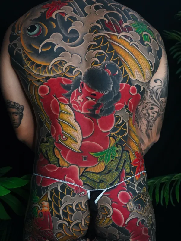 male color japanese tatuaje en full back #83427 | Tatuador Horikaka