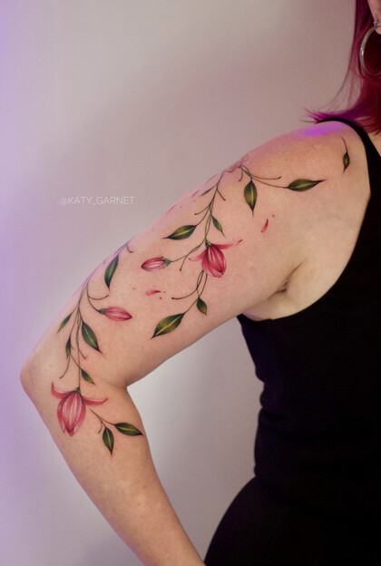 Тату эскиз # Тату мастер Екатерина Гарнет / Katy Garnet