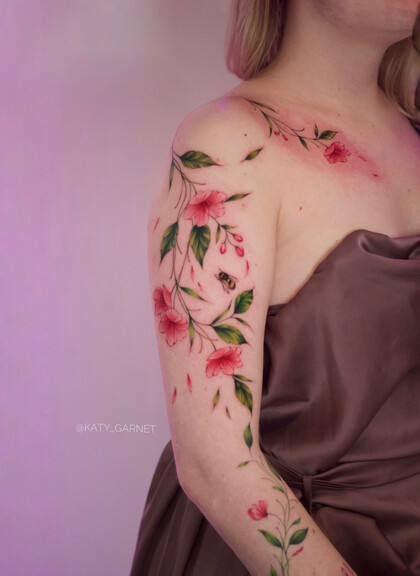 Тату эскиз # Тату мастер Екатерина Гарнет / Katy Garnet