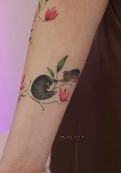 Тату эскиз # Тату мастер Екатерина Гарнет / Katy Garnet