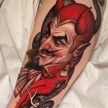 Олдскул и реализм в татуировках испанца Andrеs Inkman