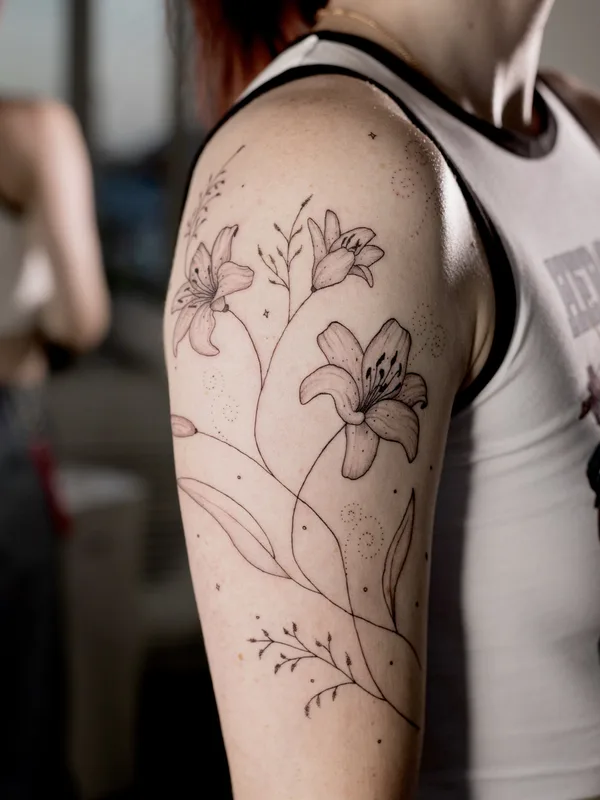 female blackandgrey authorsstyle Tatuaggio su shoulder #86255 | Tatuatore Dracoliss.ink