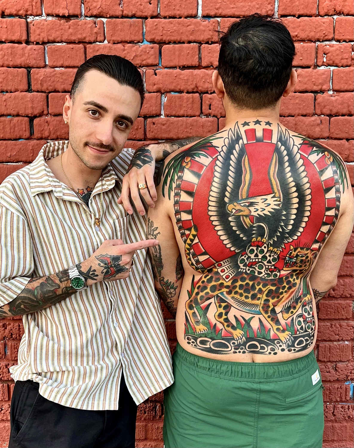 Традиционная татуировка на спине