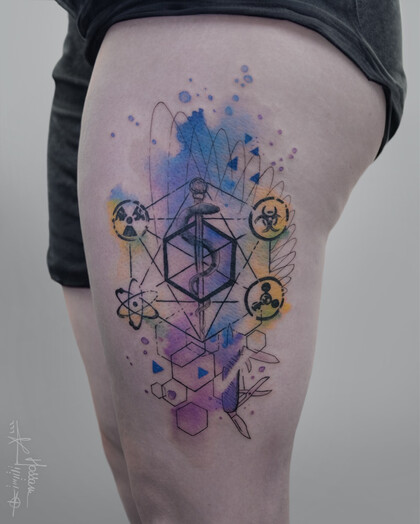 Тату эскиз # Тату мастер Hossam tattoos