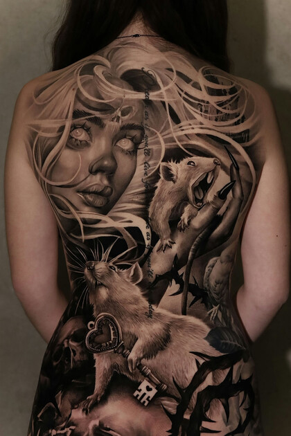 Тату эскиз # Тату мастер Jessica C. Vittorelli