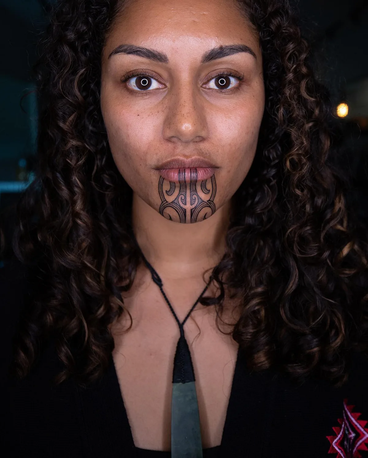 Māori Tā moko Kinn-T&auml;towierung