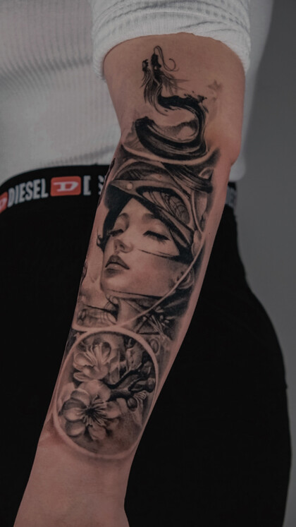 Тату эскиз # Тату мастер Mariia Agafonova 