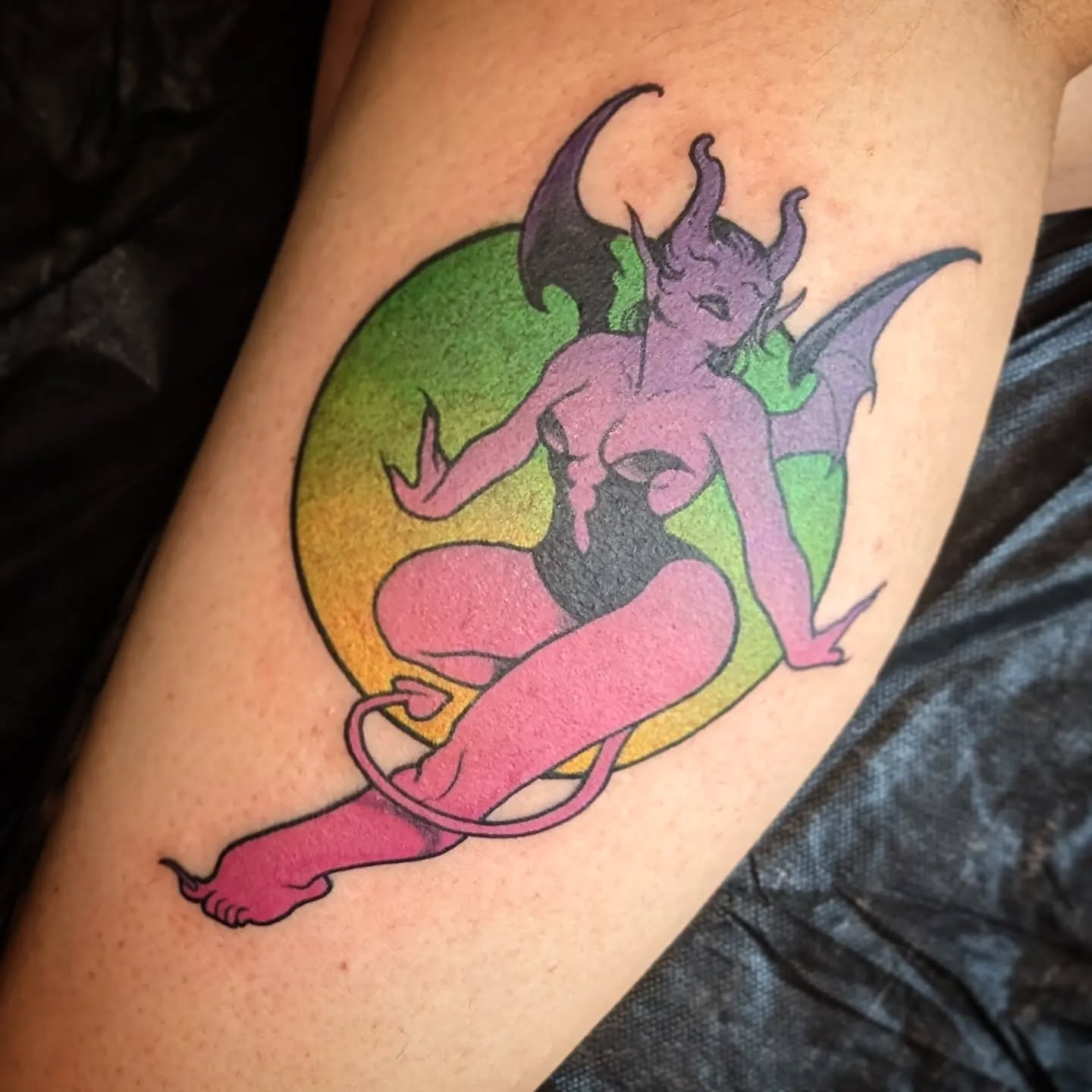 Devil girl tattoo