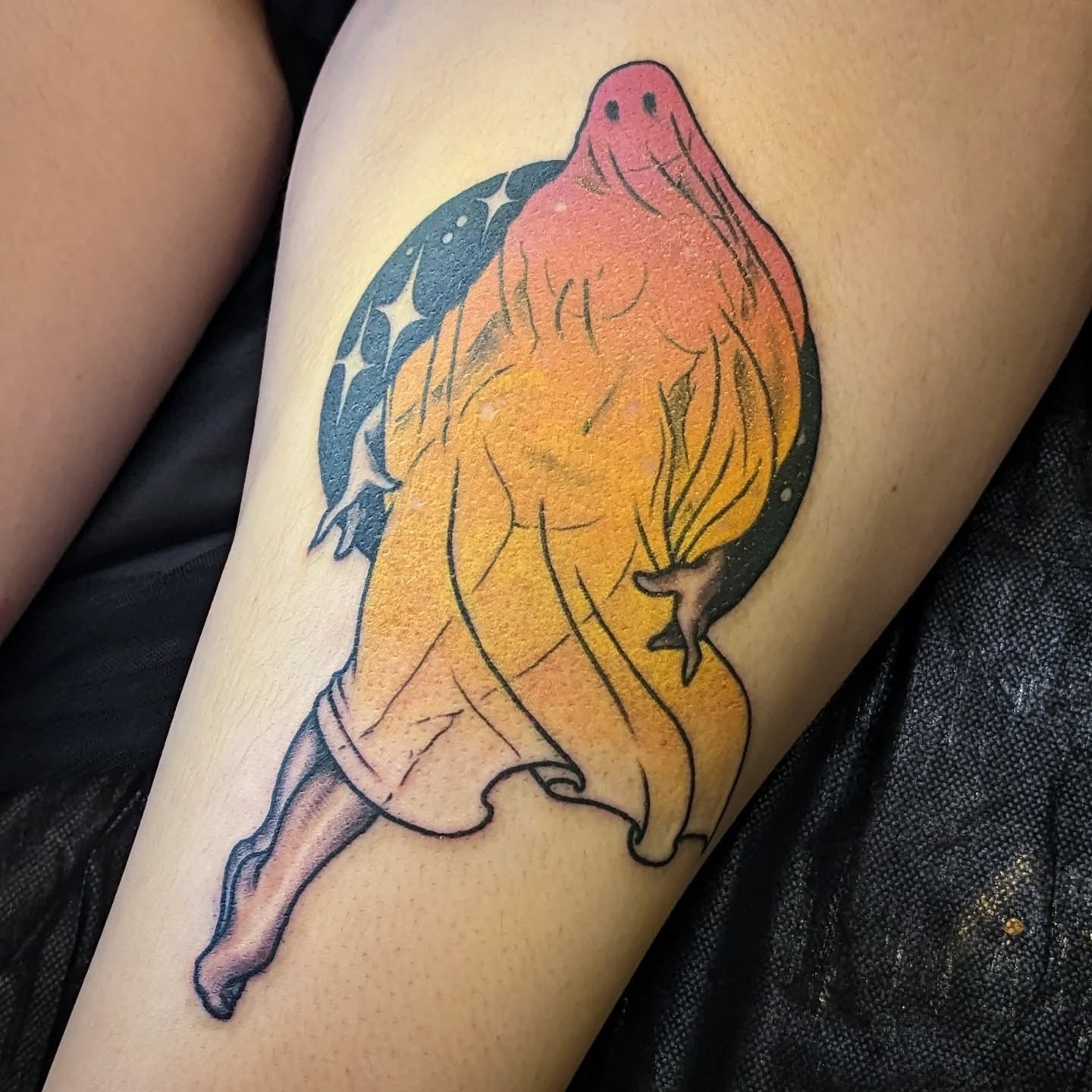 Naked ghost girl tattoo