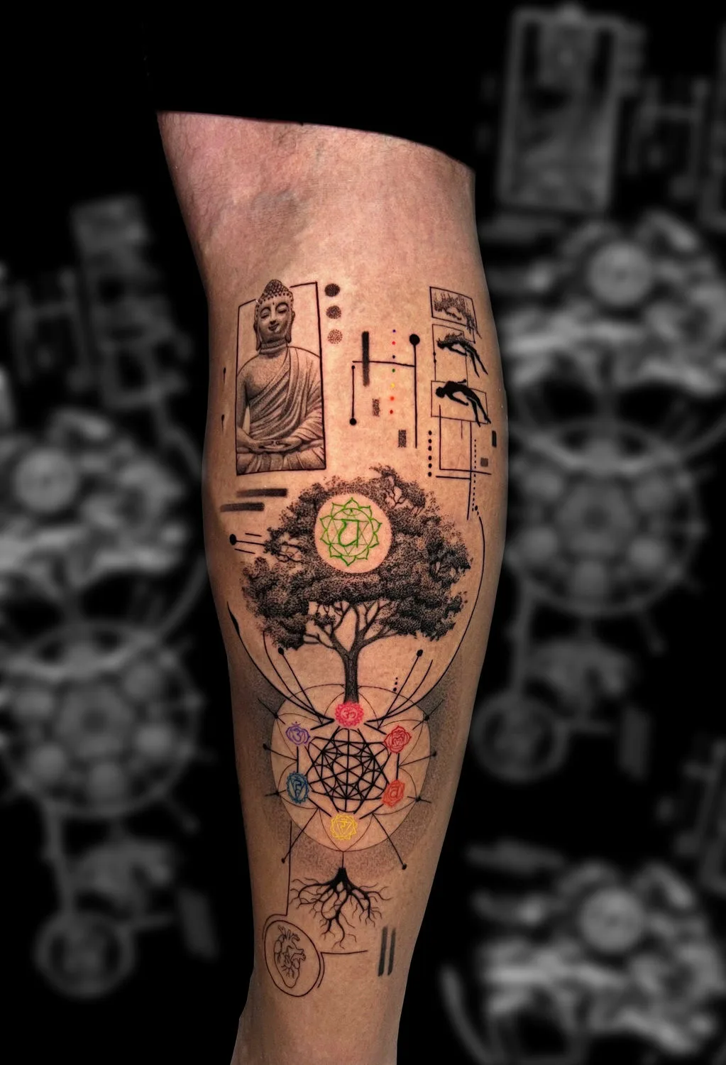 Tattoo artist Sebastián González