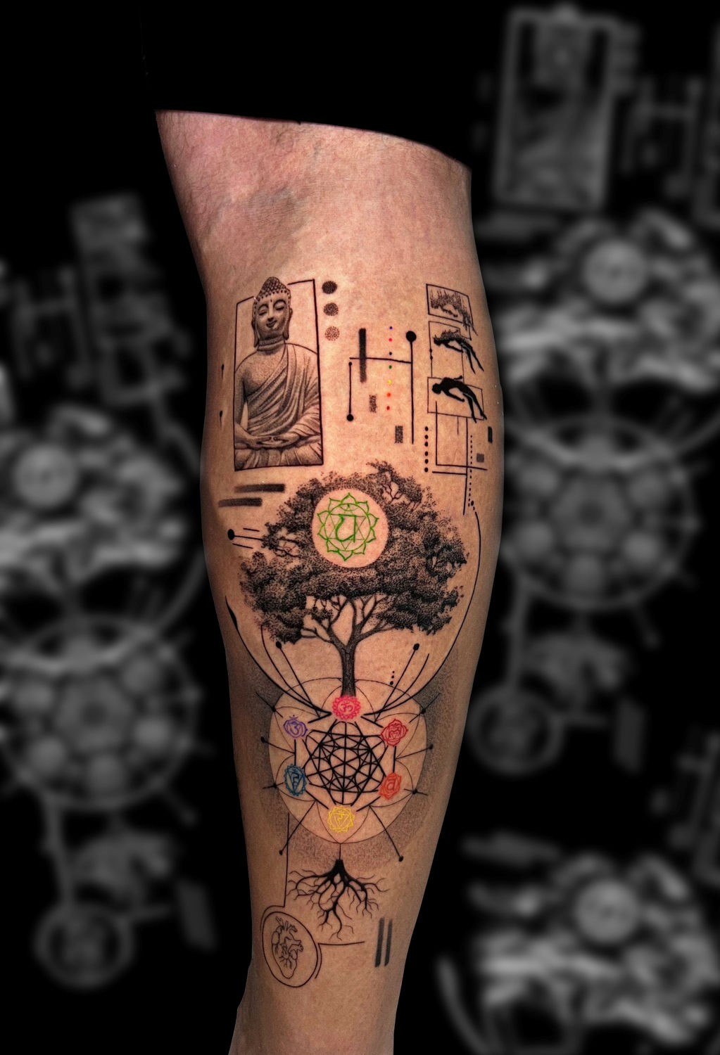 Tattoo artist Sebastián González