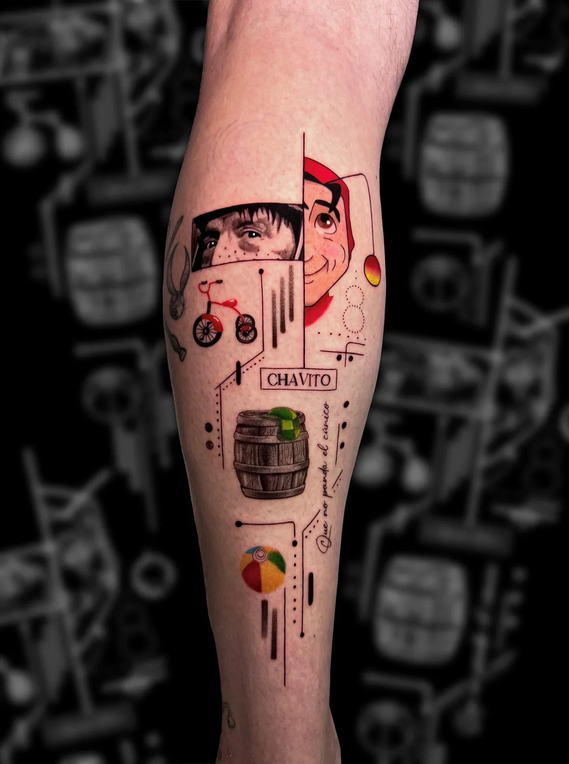 Tattoo artist Sebastián González