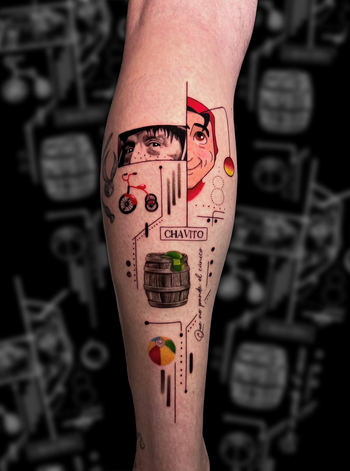 Tattoo artist Sebastián González