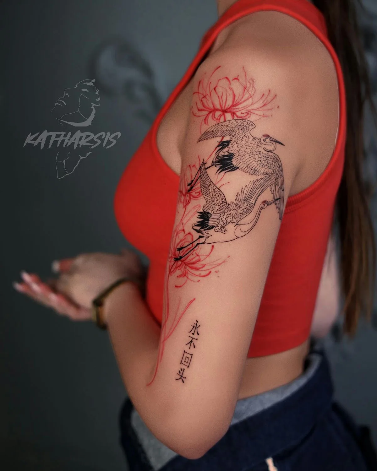 Tattoo artist Vitalina Bender