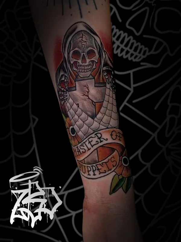 male color Traditional tattoo auf forearm #86331 | Tätowierer Антон Дейхин