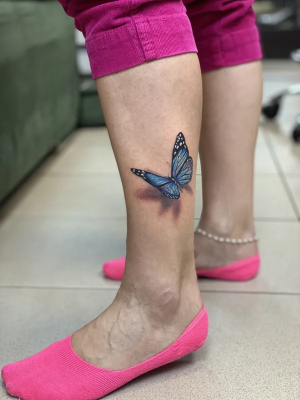 female color realism 타투 부위 leg #88124 | 타투이스트 Евгений Бобин 