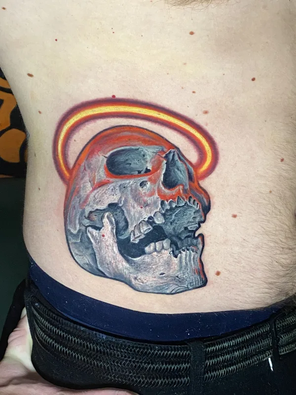 male blackandgrey realism 타투 부위 stomach #88127 | 타투이스트 Евгений Бобин 