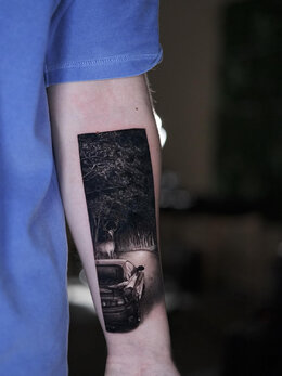 Microrealism tattoo